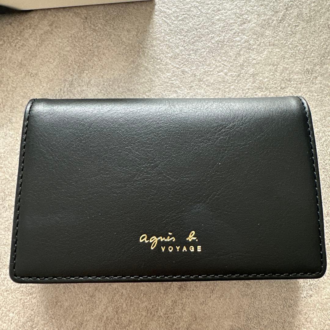 agnès b. VOYAGE ブラック名刺入れ