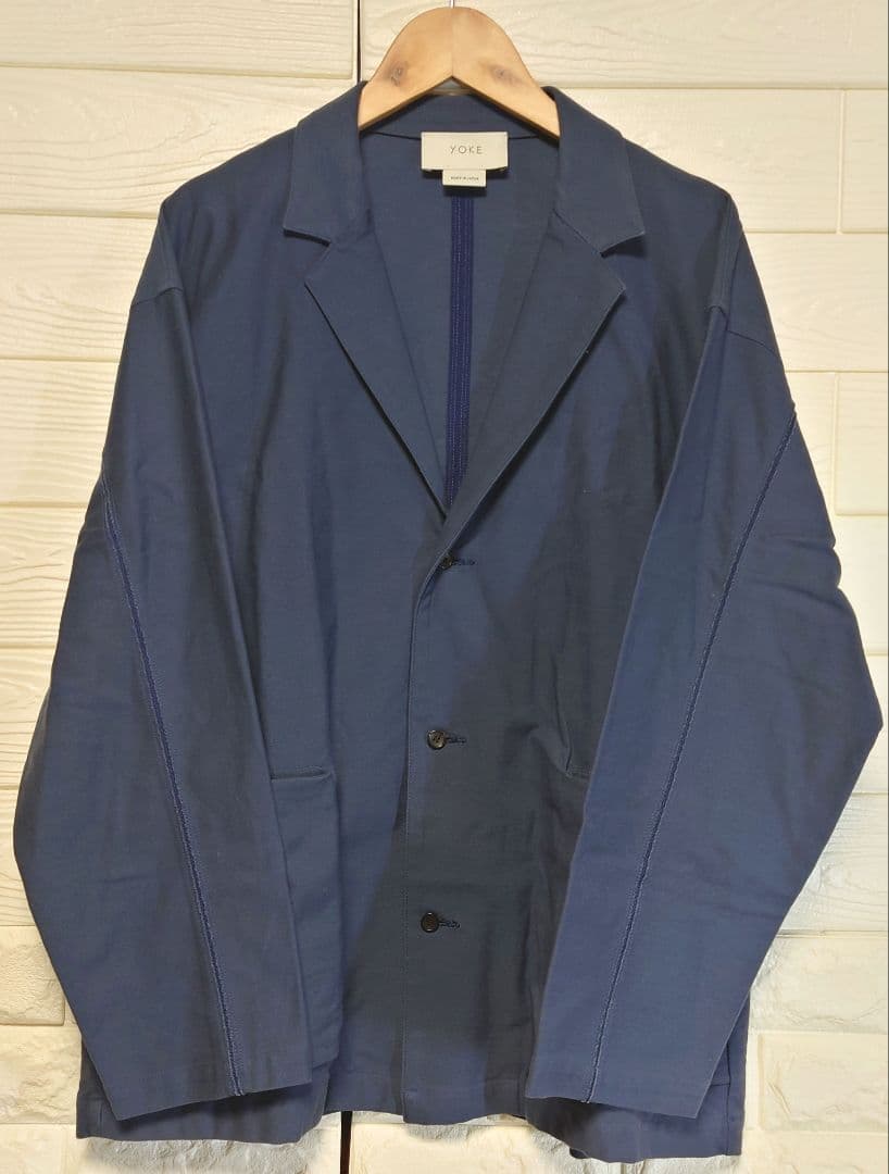 YOKE 日本製 セットアップ ジャケット スラックス ネイビー S