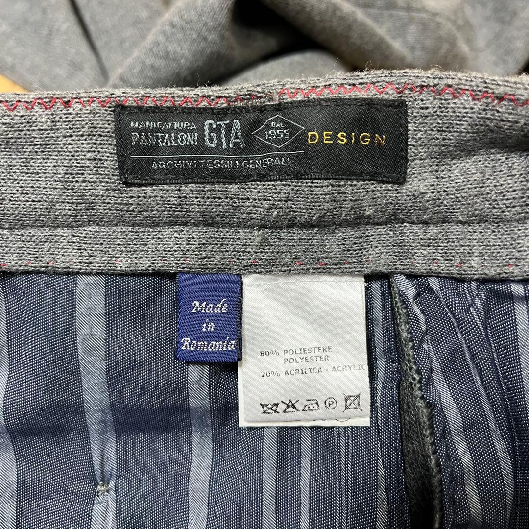ジーティーアー　G.T.A DESIGN　ウールジャージーリブパンツ　サイズ44