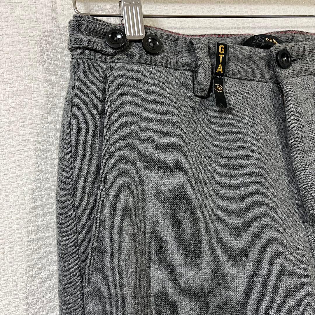 ジーティーアー　G.T.A DESIGN　ウールジャージーリブパンツ　サイズ44