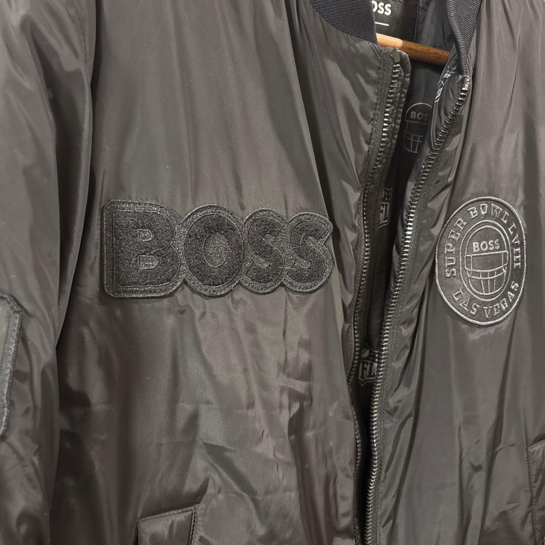 n*a様 HUGO BOSS 日本非売品ブラック ボンバージャケット NFLロゴ