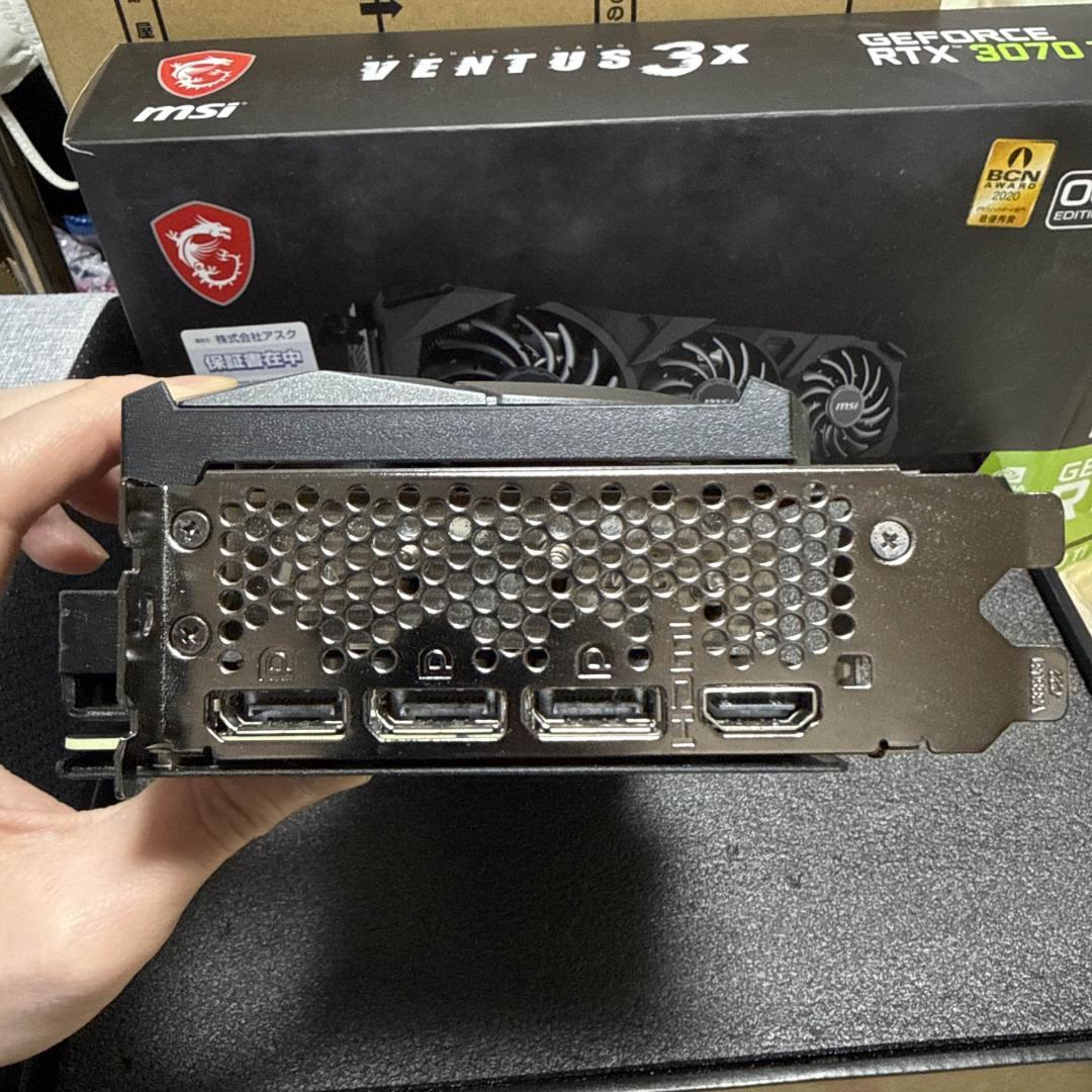 グラフィックボード・グラボ・ビデオカード MSI GeForce RTX 3070 Ti VENTUS 3X 8G