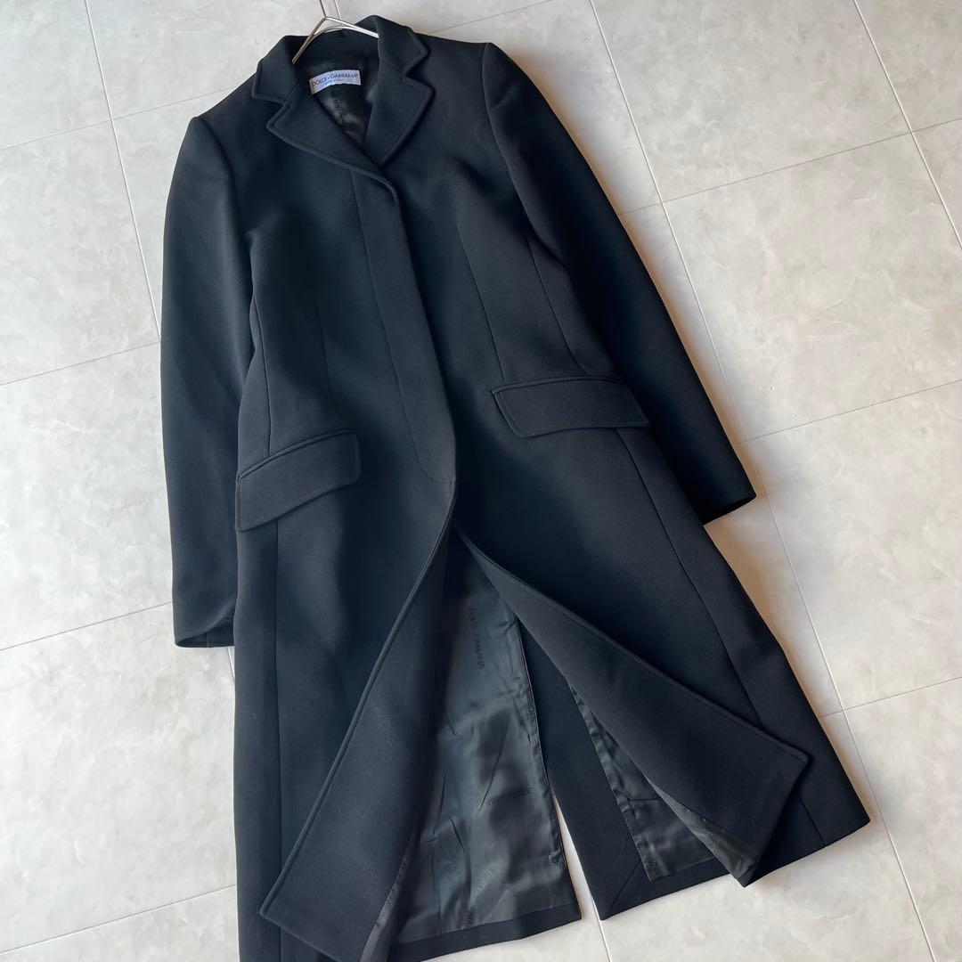 極美品✨ドルチェ&ガッバーナ ロングコート ヴァージンウール ブラック 38