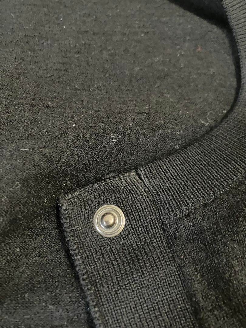 Moncler モンクレール　ナイロンとニットのコンビクルーネックカーディガン