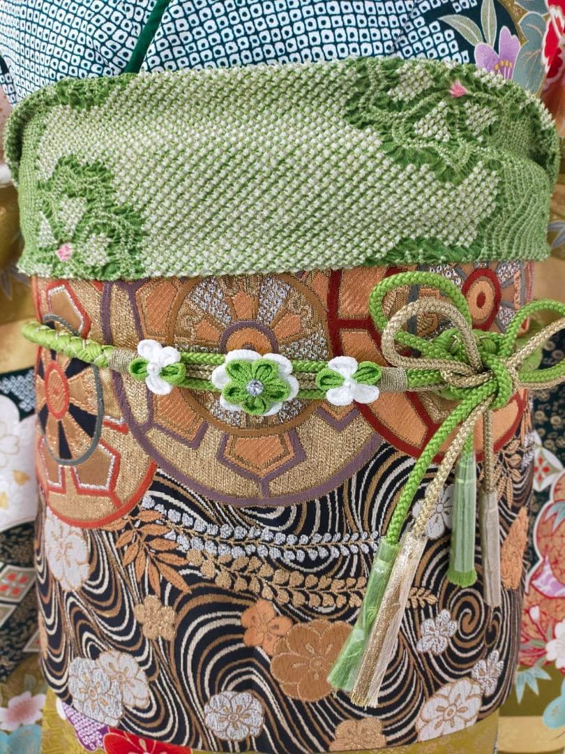 売約済み　美品　正絹京友禅振袖7点フルセット　高身長対応173cm