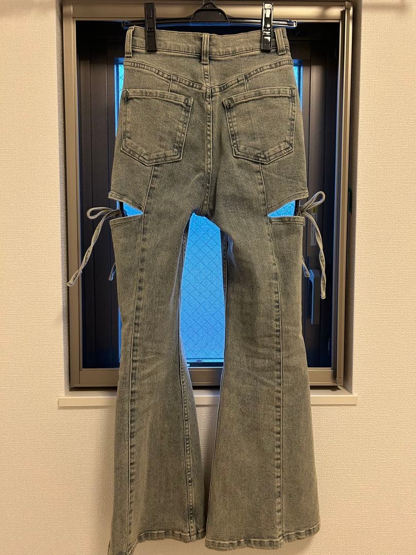 RESEXXY カットアウトリボンデニムパンツ　XS