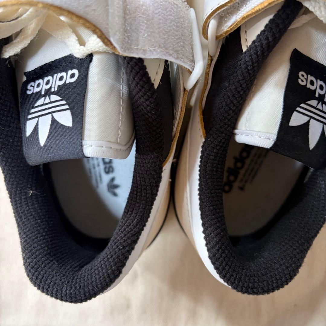 t*0様 adidas FORUM LOW 27cm 白 黒 ベルトアディダス