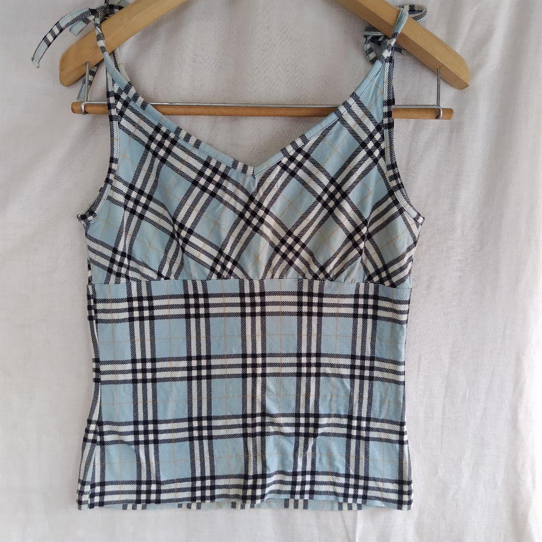 BURBERRY ブルーレーベル　 キャミソール 38　ノバチェック　Y2K