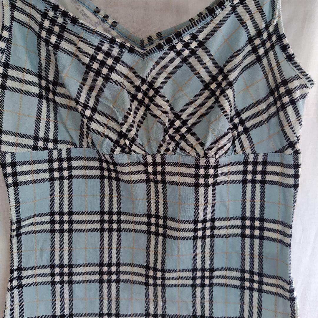 BURBERRY ブルーレーベル　 キャミソール 38　ノバチェック　Y2K