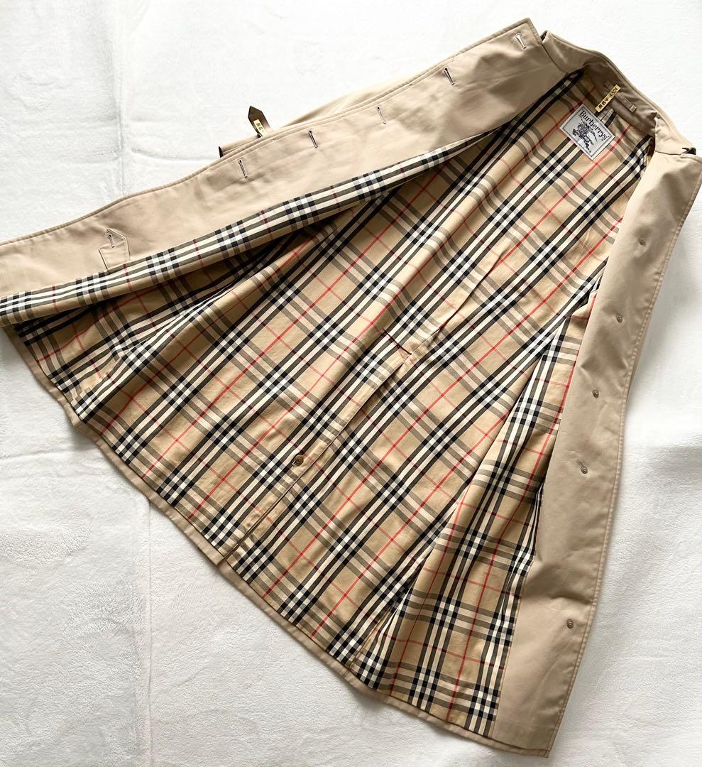 Burberry's バーバリー 一枚袖 ステンカラーコート 腰ベルト無し