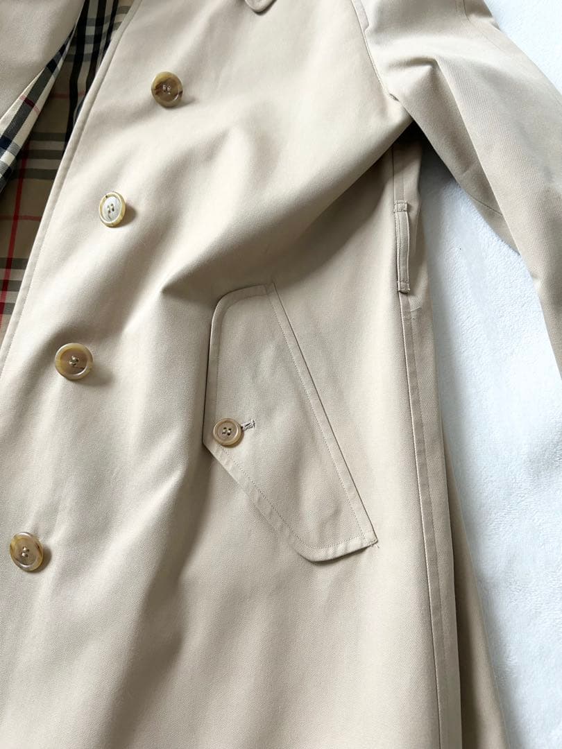 Burberry's バーバリー 一枚袖 ステンカラーコート 腰ベルト無し