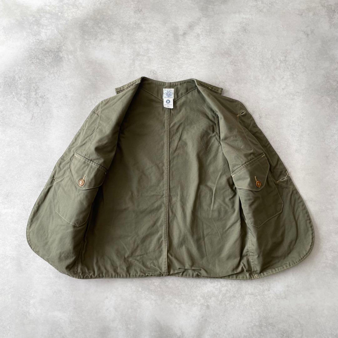 POST OVERALLS ロイヤルトラベラー ベスト USA製 オリーブ XS