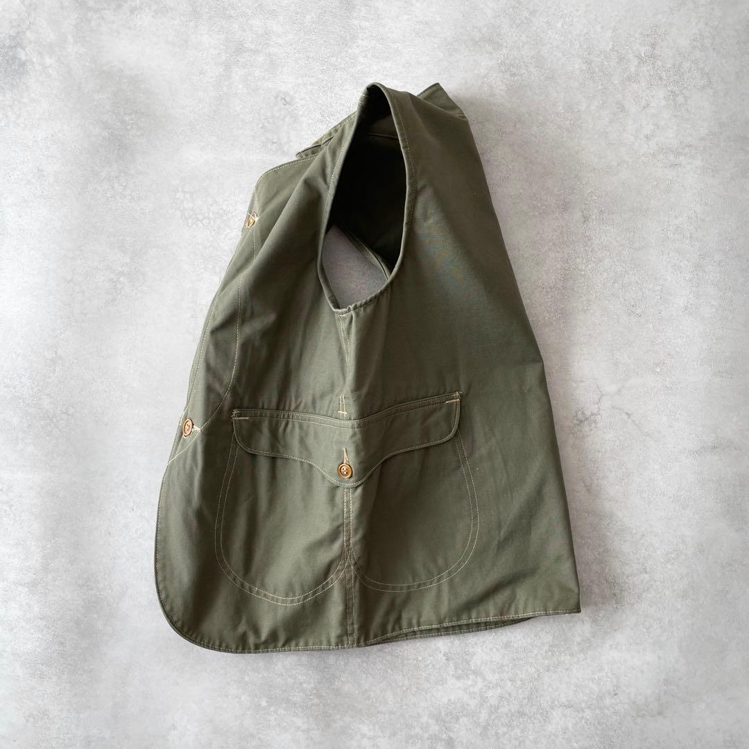 POST OVERALLS ロイヤルトラベラー ベスト USA製 オリーブ XS