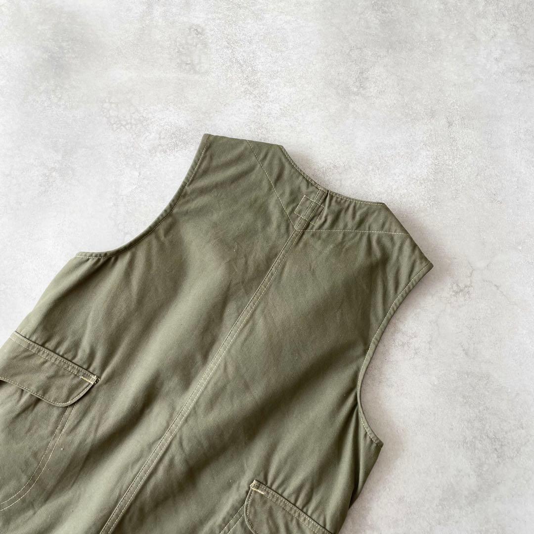 POST OVERALLS ロイヤルトラベラー ベスト USA製 オリーブ XS