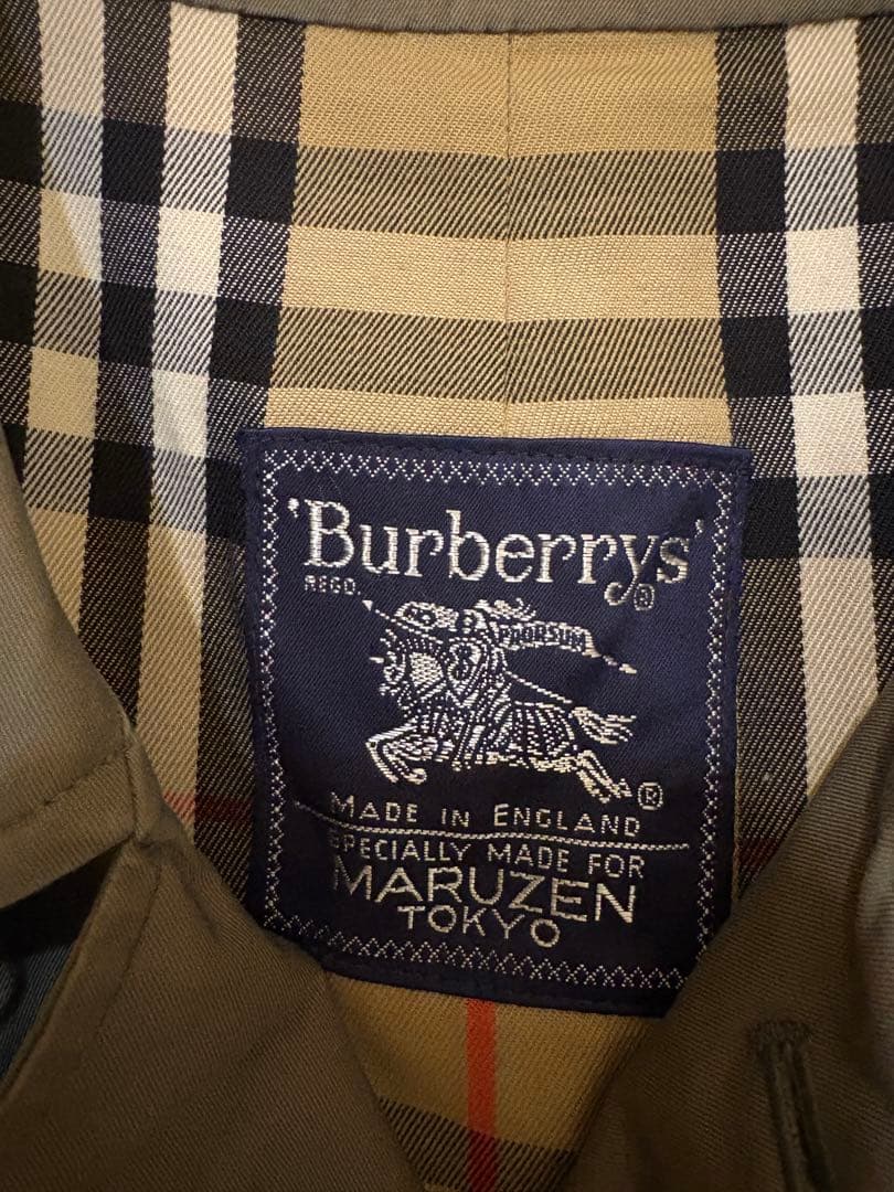 preloved HELLO刺繍Burberry ステンカラー80-90s