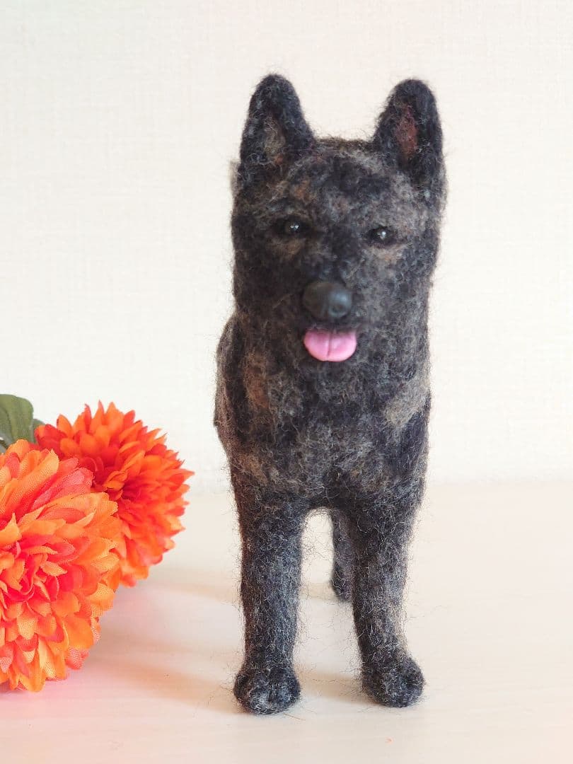 甲斐犬　羊毛フェルト
