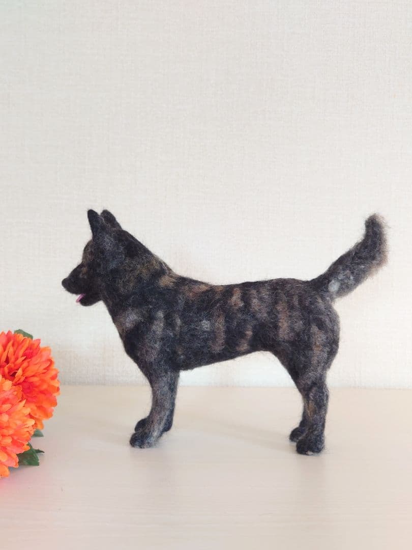 甲斐犬　羊毛フェルト