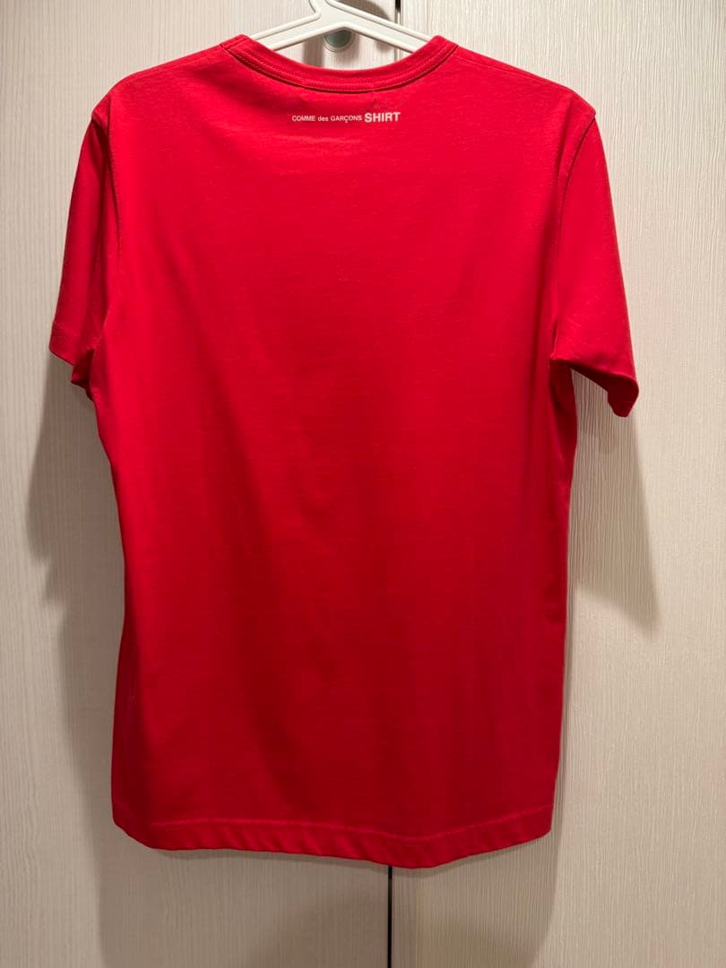 COMME des GARÇONS SHIRT 赤 半袖Tシャツ 2016SS