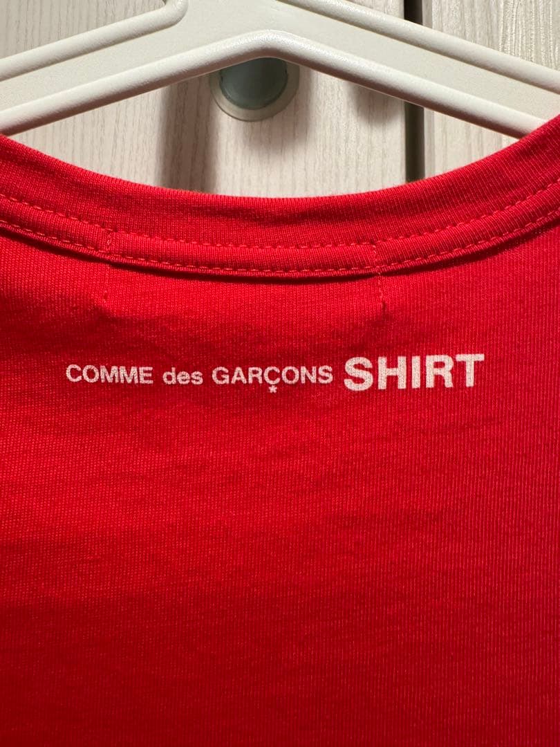 COMME des GARÇONS SHIRT 赤 半袖Tシャツ 2016SS