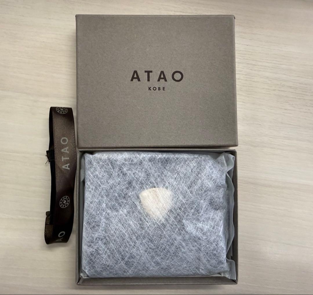 【新品級⭐︎⭐︎】未使用　ATAO アタオ　ミリモ　２つ折り財布⭐︎ブラック⭐︎