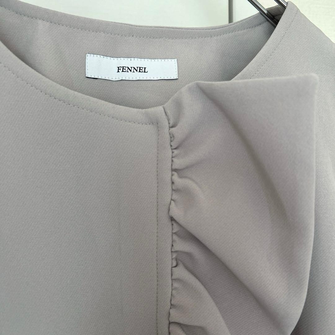 新品　フェンネル fennel フロントフリル　コート　ワンピース　ヤマダヤ