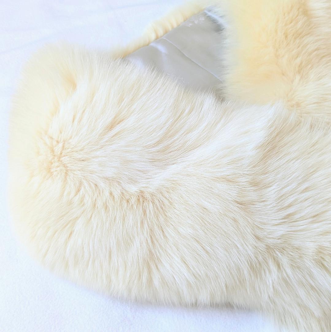 SAGA FOX サガフォックス 　ファー　 ショール　ストール　クリーム系