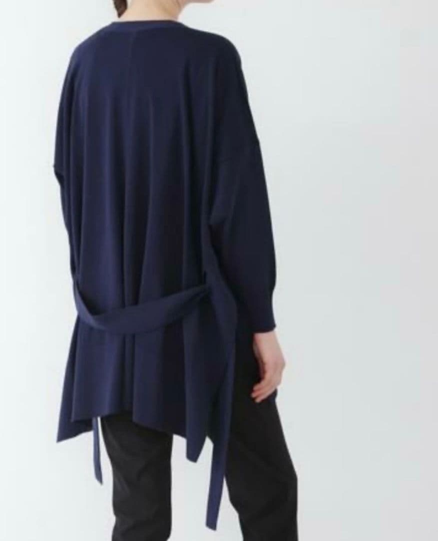 定価¥4,6万♪美品 アドーア ガスコットンビッグカーデ 38 ブラック黒 長袖