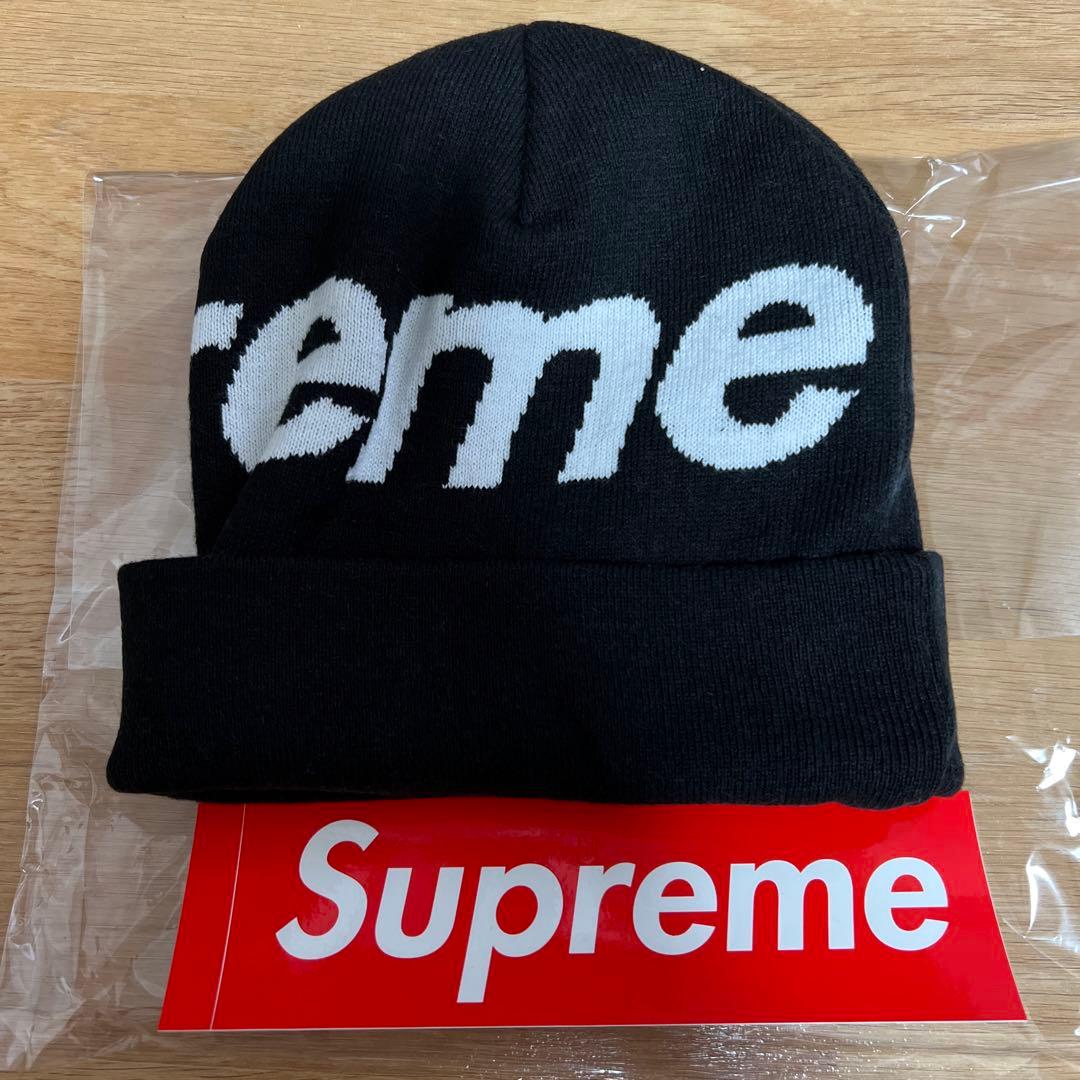 帽子 Supreme Big Logo Beanie BLACK