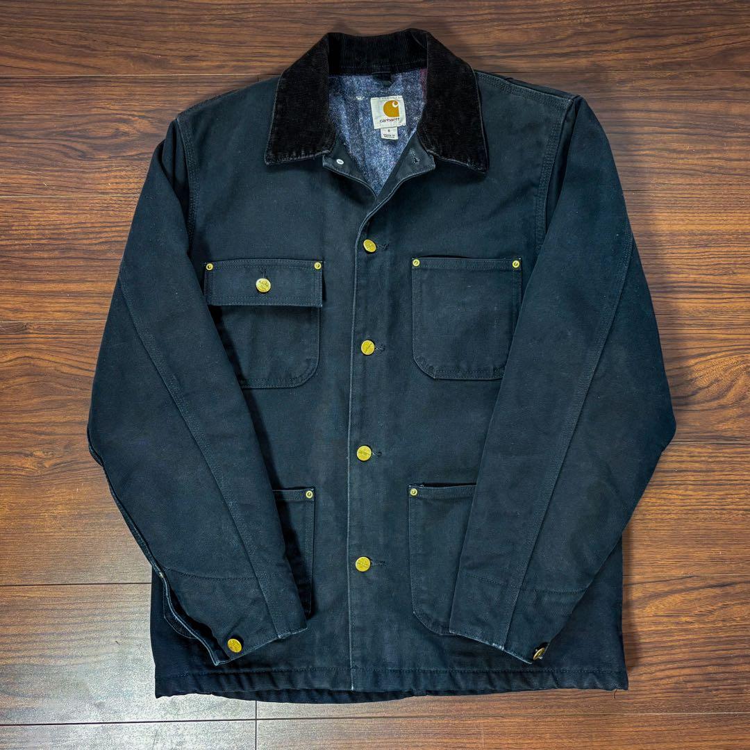 ◼️美品Carhartt ミシガンチョアコート　ブラック　希少Sサイズ　カーハート