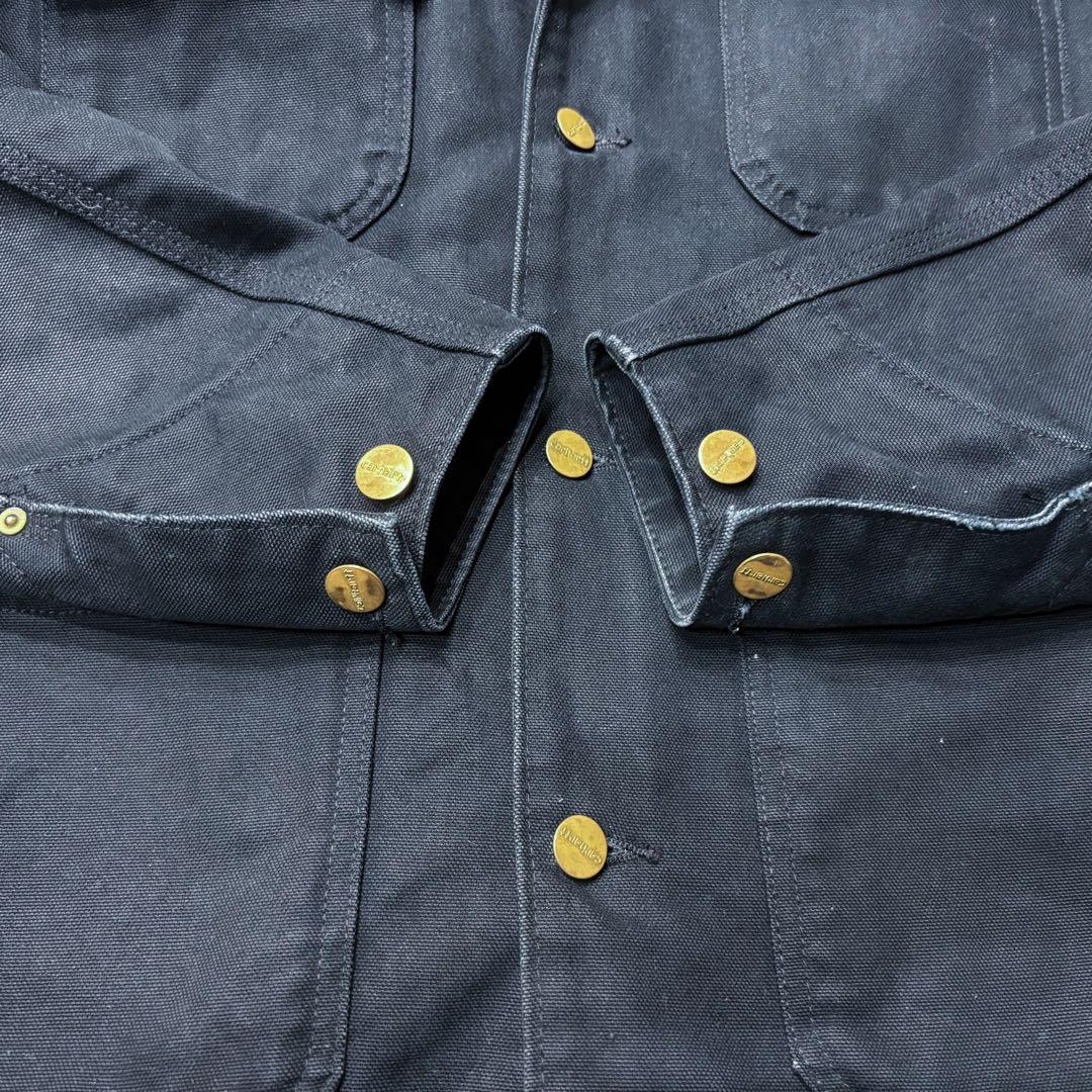 ◼️美品Carhartt ミシガンチョアコート　ブラック　希少Sサイズ　カーハート