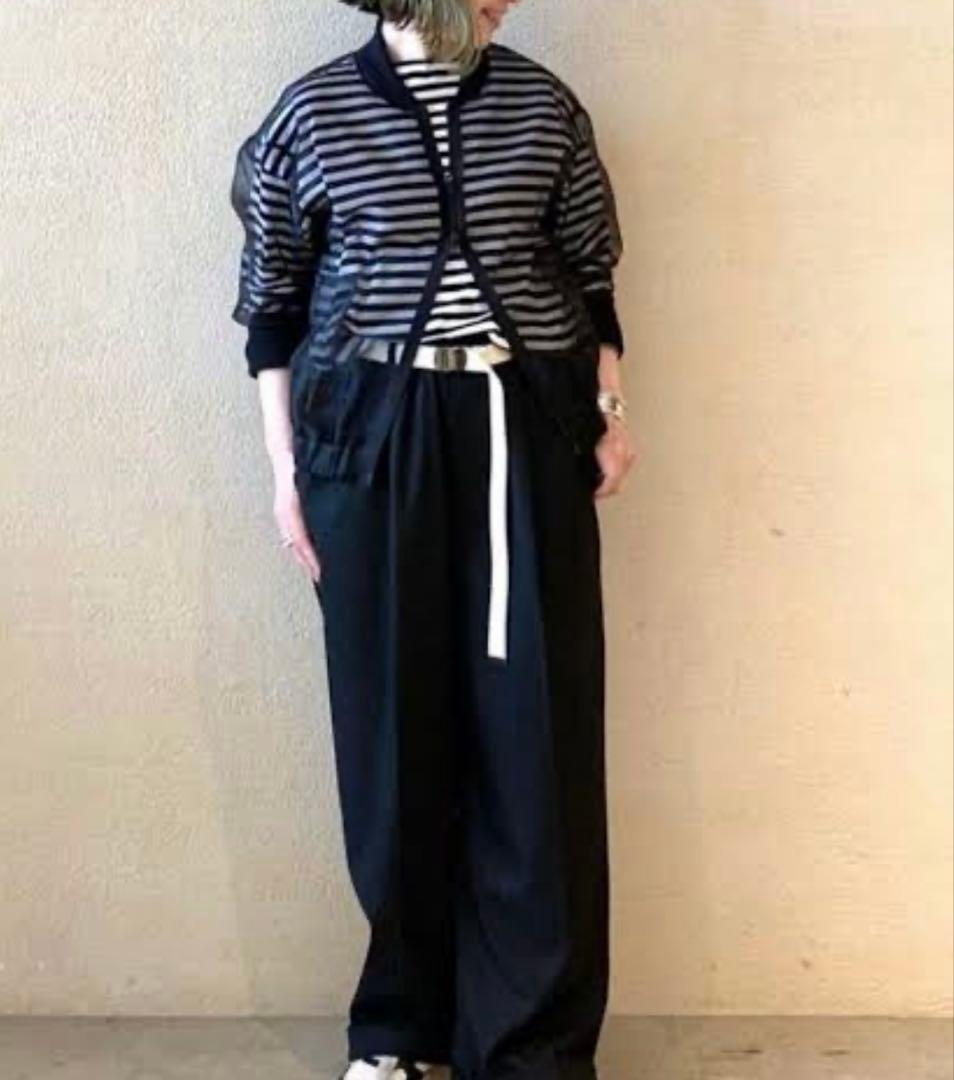 【美品】SUNDAY オーガンジーブルゾン　ステッカー付き