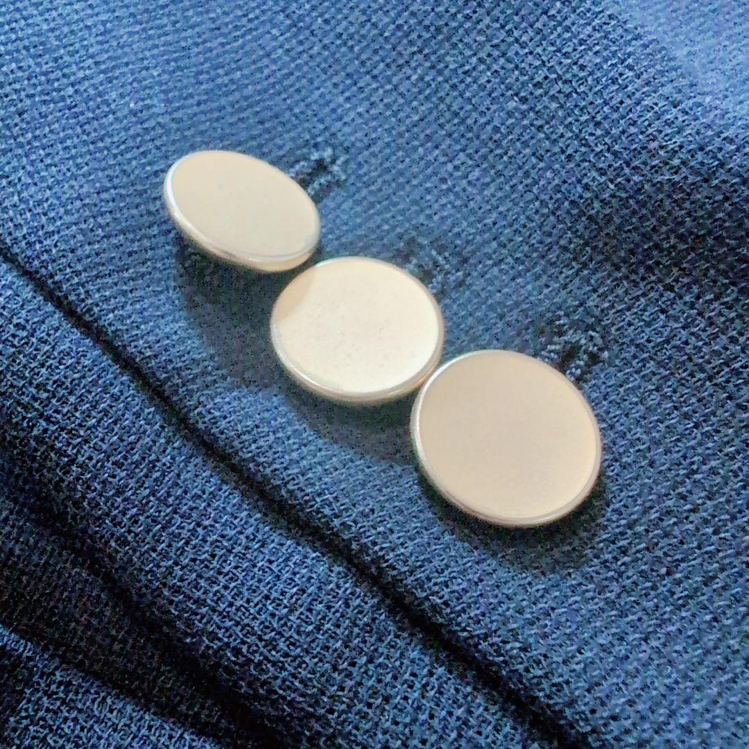 【未使用級】Simplicité 紺ブレ　金ボタン　XL　春夏向け　薄手　本切羽