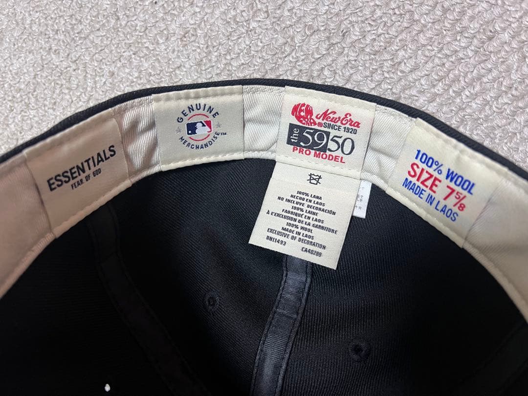 美品 fear of god essentials NEW ERA 7 5/8