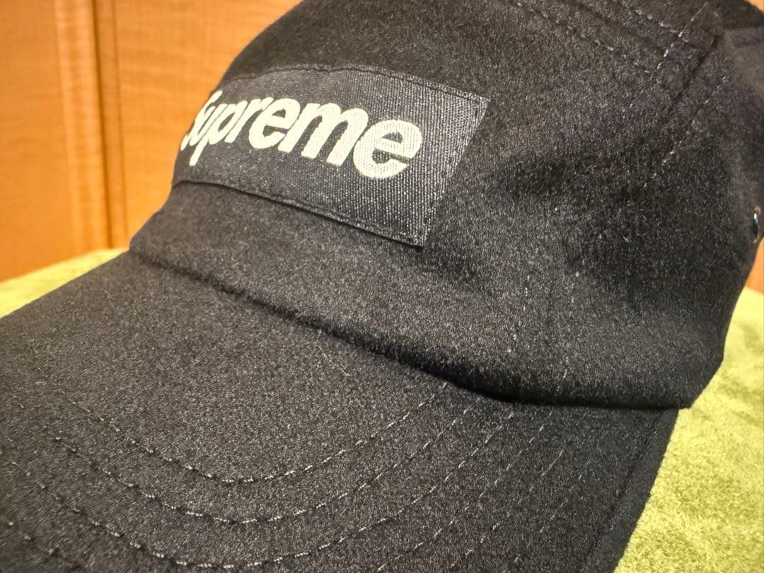帽子 Supreme Wool Camp Cap Black