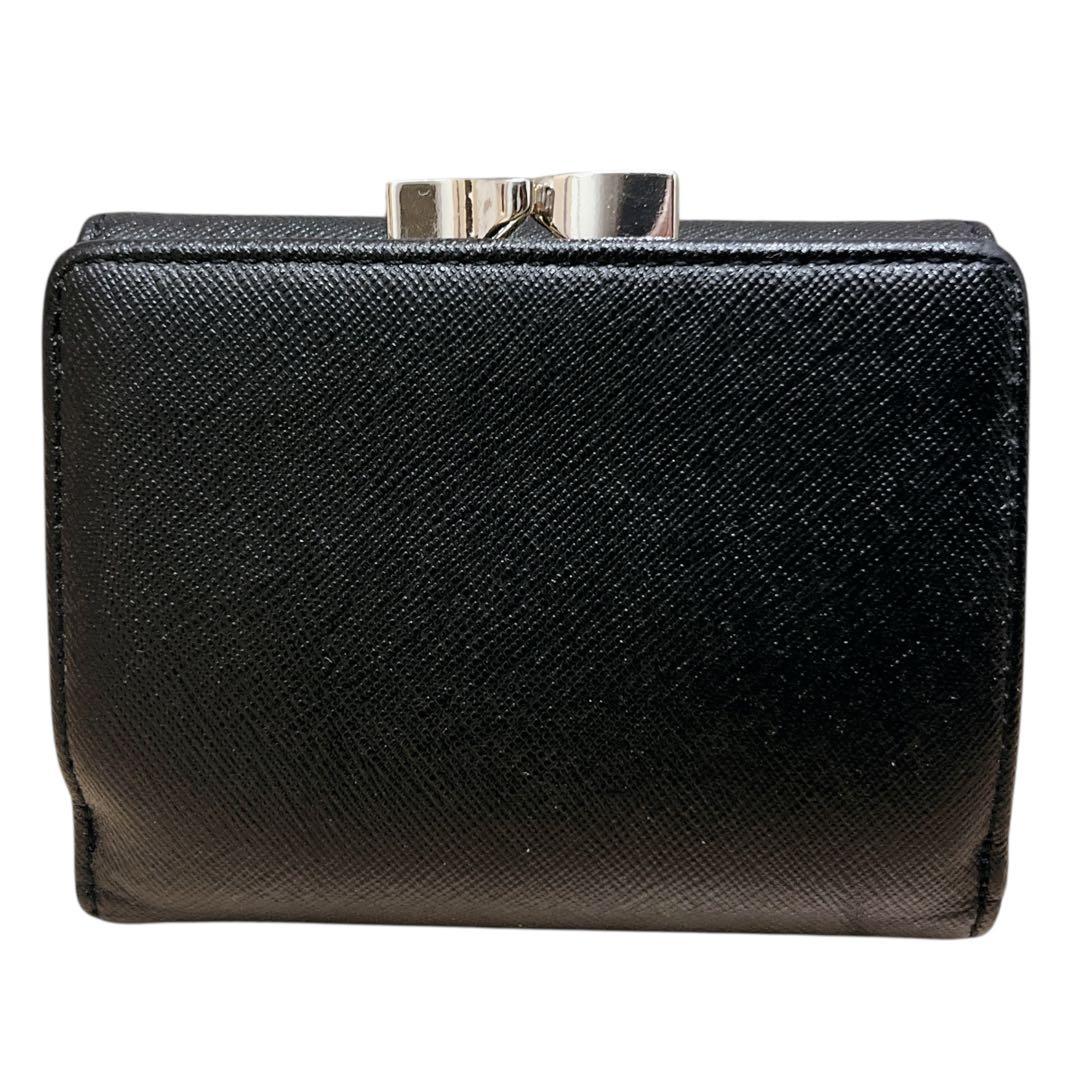 【美品】 Vivienne Westwood 三つ折り財布 がま口 オーブ 黒