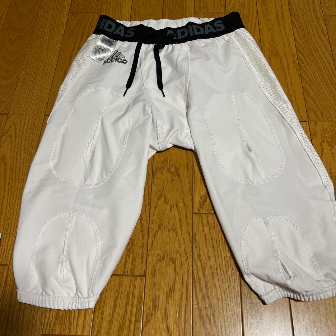 adidas アメリカンフットボール用パンツ ホワイト