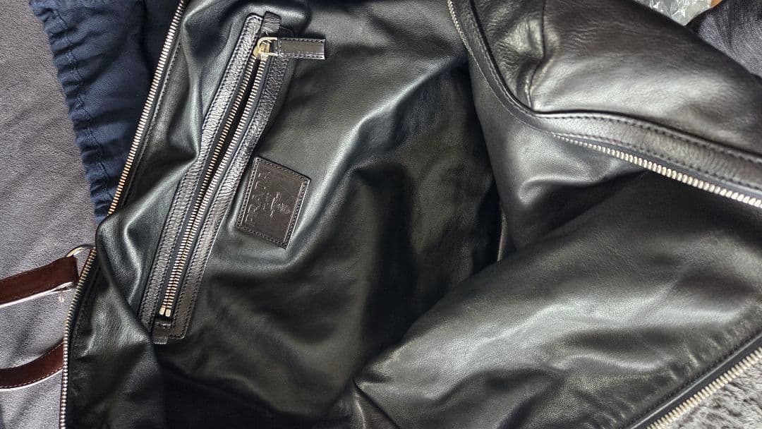 【極美品】希少PRADA プラダ アンティーク加工 レザーバッグ ボストン 正規