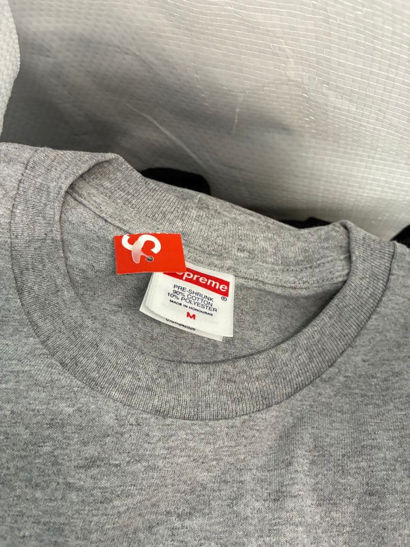 Supreme アラビックボックスロゴ　グレー Tシャツ Mサイズ
