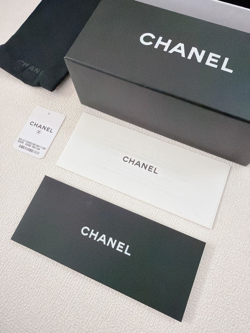 CHANEL シャネル フェイクパール ココマーク サングラス ケース付き