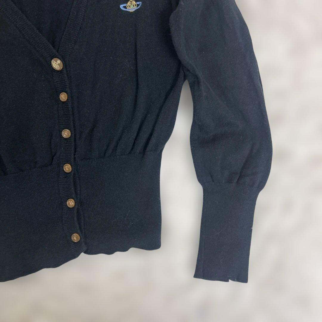 【美品】Vivienne Westwood カーディガン ブラック　オーブ　綿