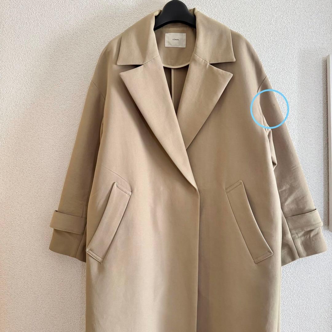 IENA コットンWクロスオーバー　チェスターコート 36 イエナ