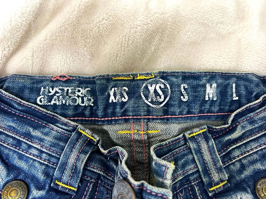 【む。】HYSTERIC GLAMOUR ヒステリックグラマー　デニムXS