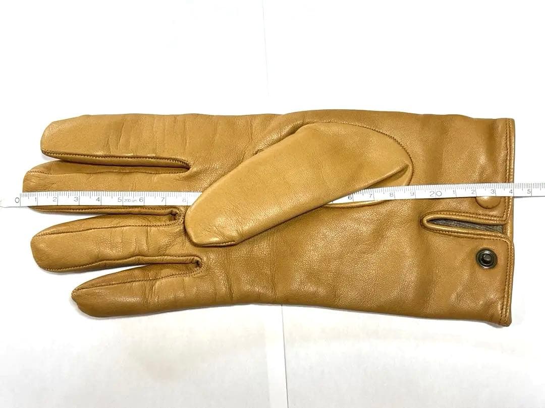 【ほぼ新品】ユナイテッドアローズ手袋 　キャメル 羊革 イタリア製 裏地カシミア