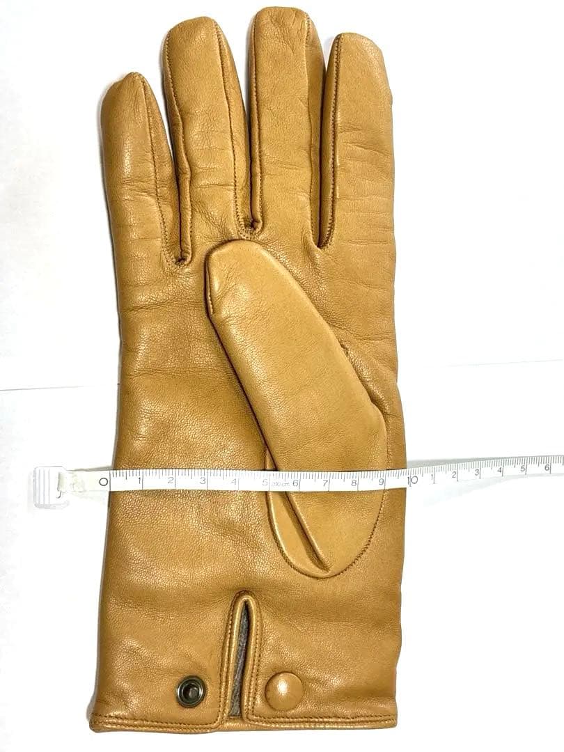 【ほぼ新品】ユナイテッドアローズ手袋 　キャメル 羊革 イタリア製 裏地カシミア