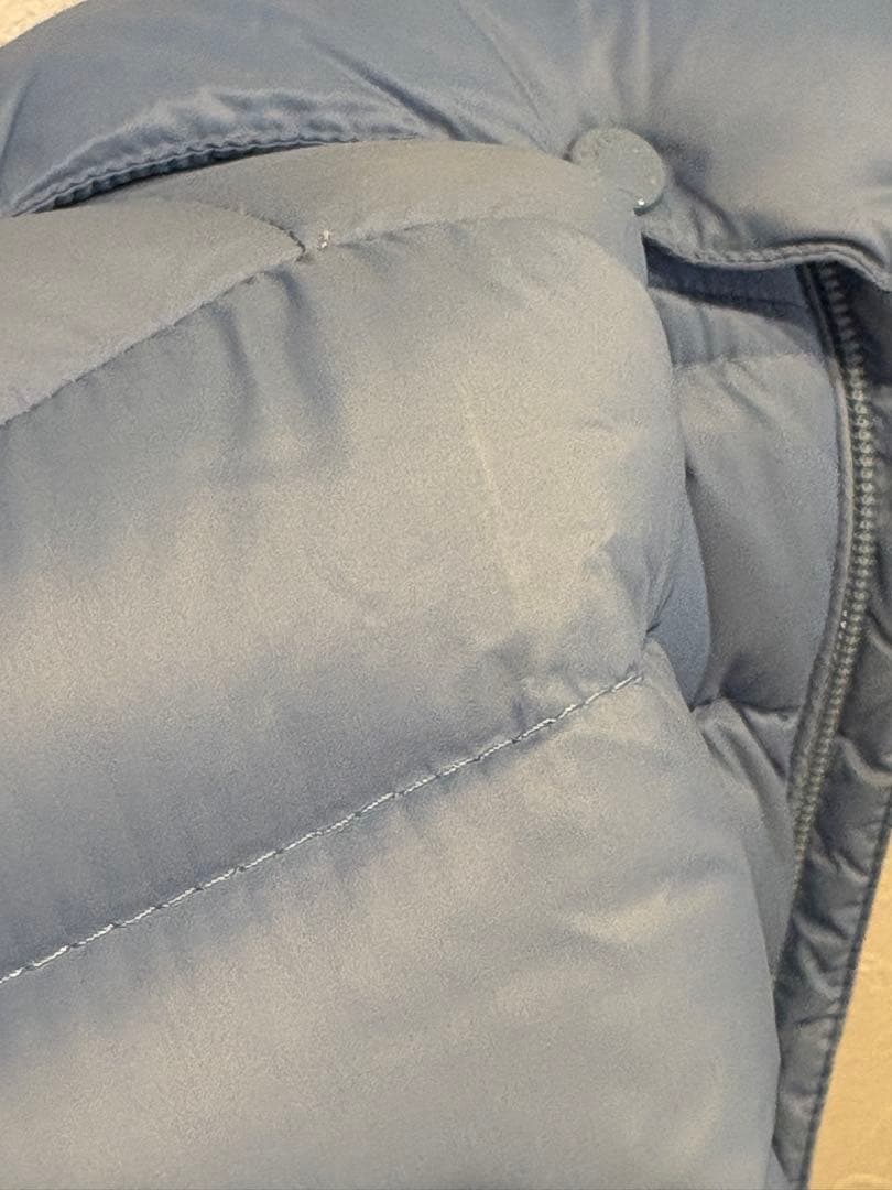 MONCLER フード付きダウンジャケット80cm ライトブルー付属品あり