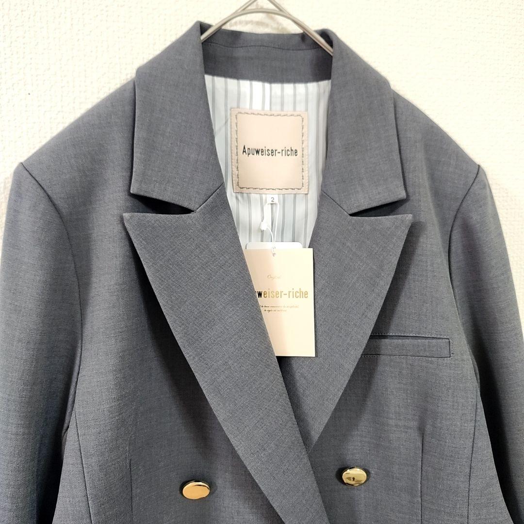 r*】様 新品✨Apuweiser-riche エンブレムブローチ付きテーラージ