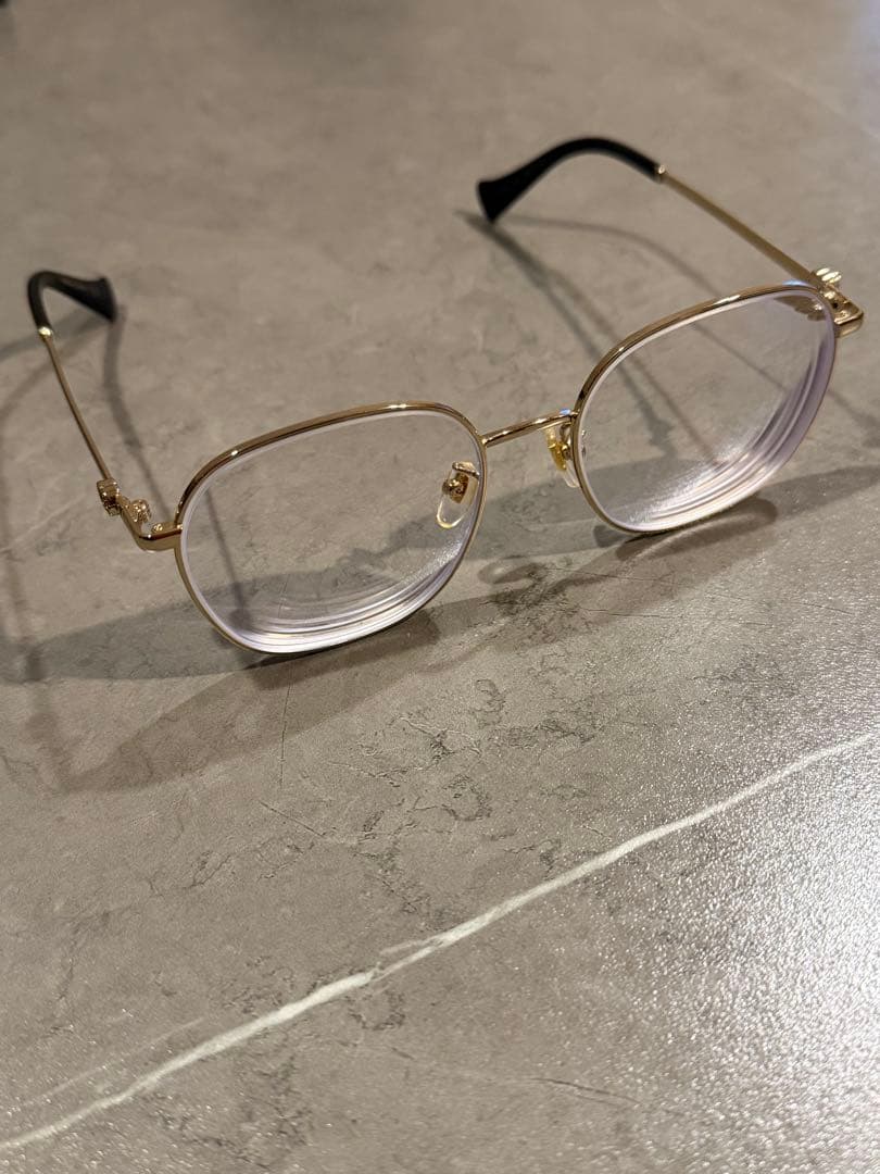 GUCCI ゴールドフレーム メガネ グッチ