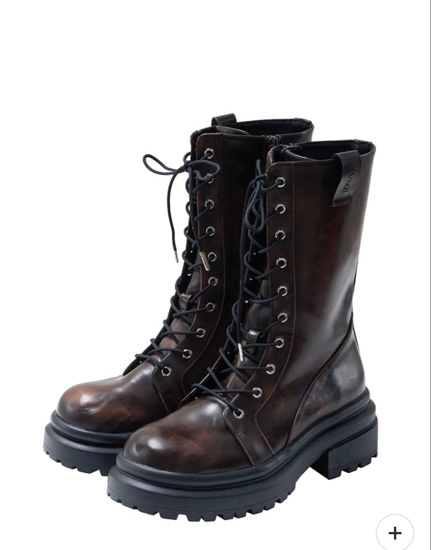 AMERI LACE UP TANK SOLE BOOTS ￼ブラウンM