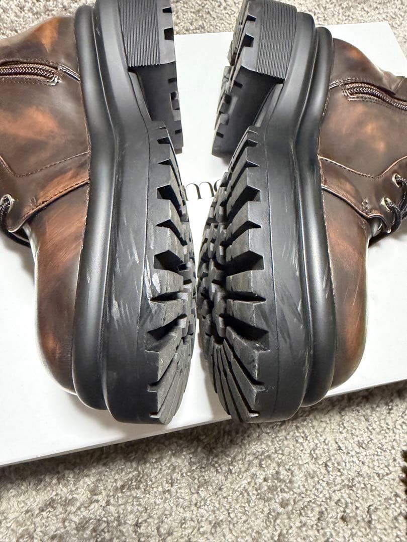 AMERI LACE UP TANK SOLE BOOTS ￼ブラウンM