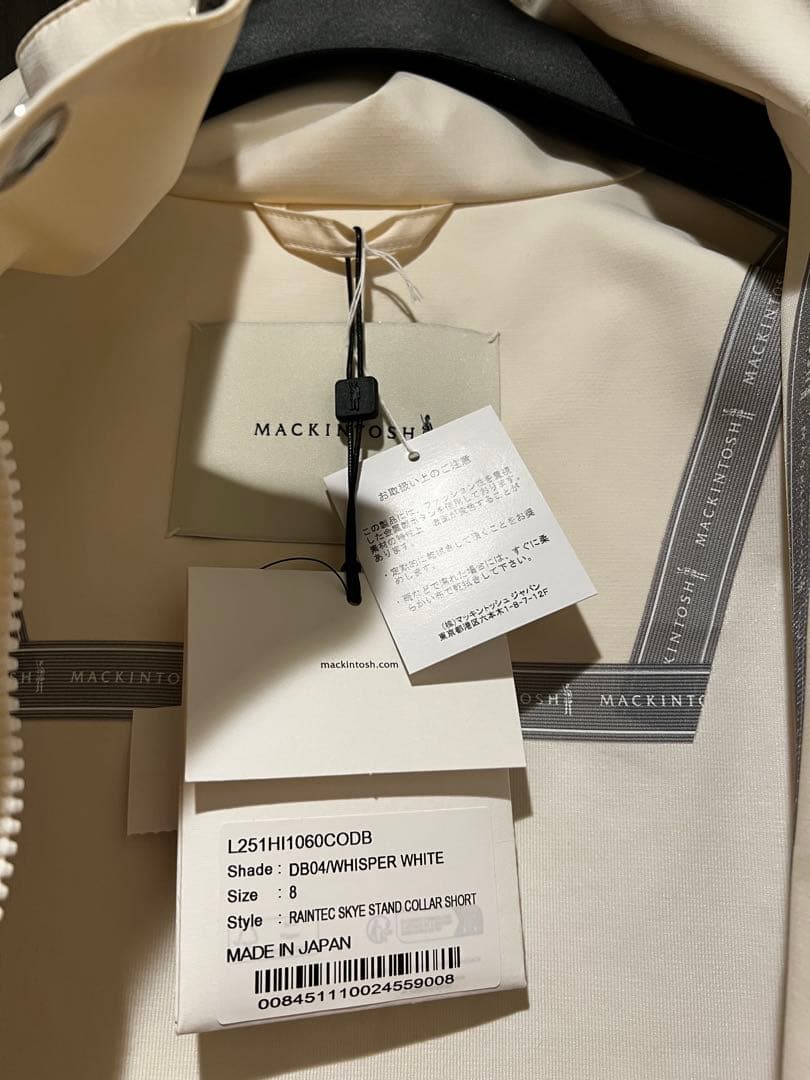 新品 MACKINTOSH /マッキントッシュ ショートコート サイズ8
